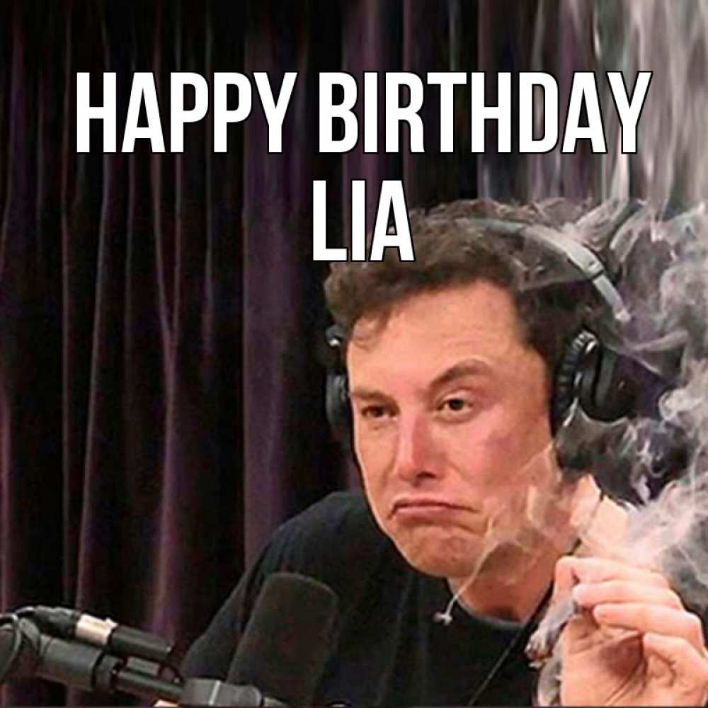 Greetings card с именем, Lia Happy Birthday МЕМ Greetings with text for free download 