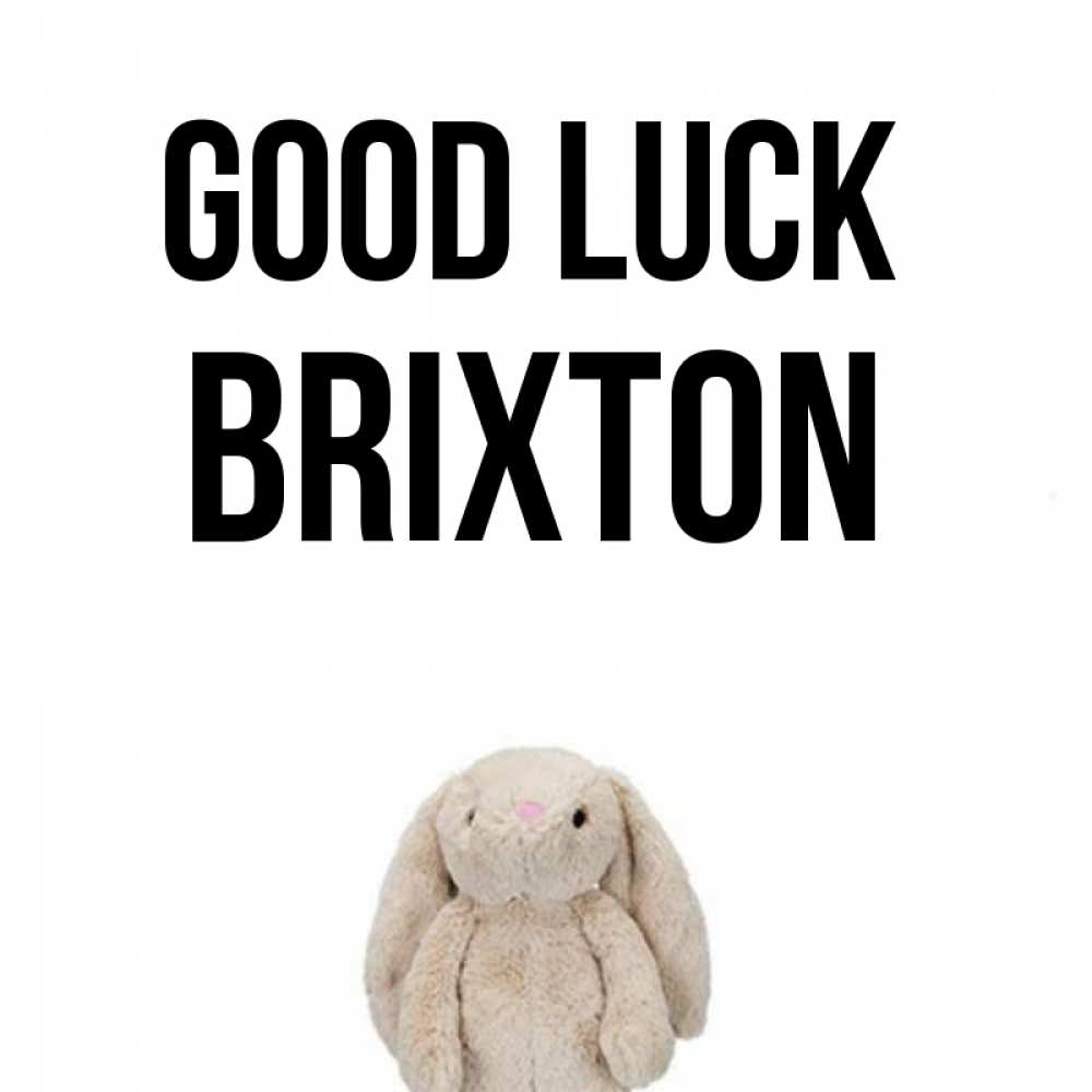 Greetings card с именем, Brixton Good luck сайт создаватель открыток Greetings with text for free download 