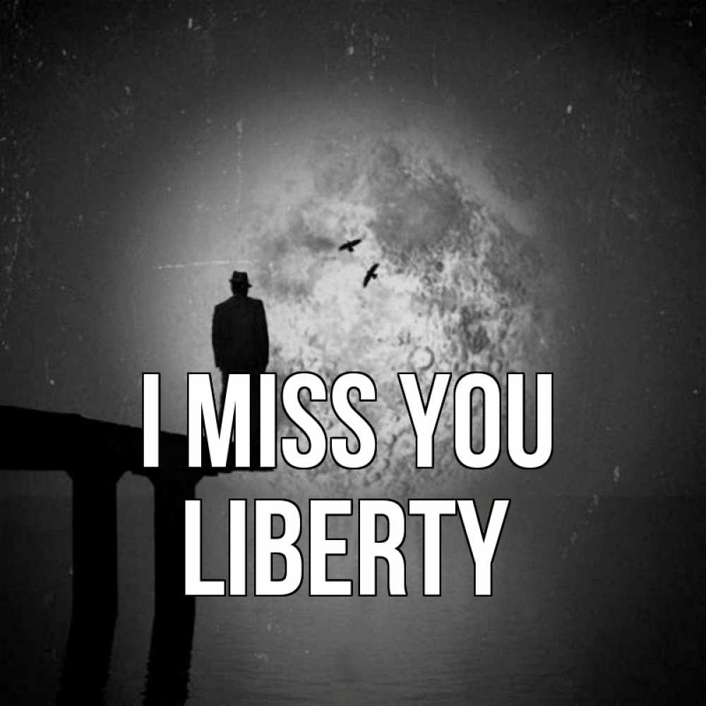 Greetings card с именем, Liberty I miss you мост 1 Greetings with text for free download 
