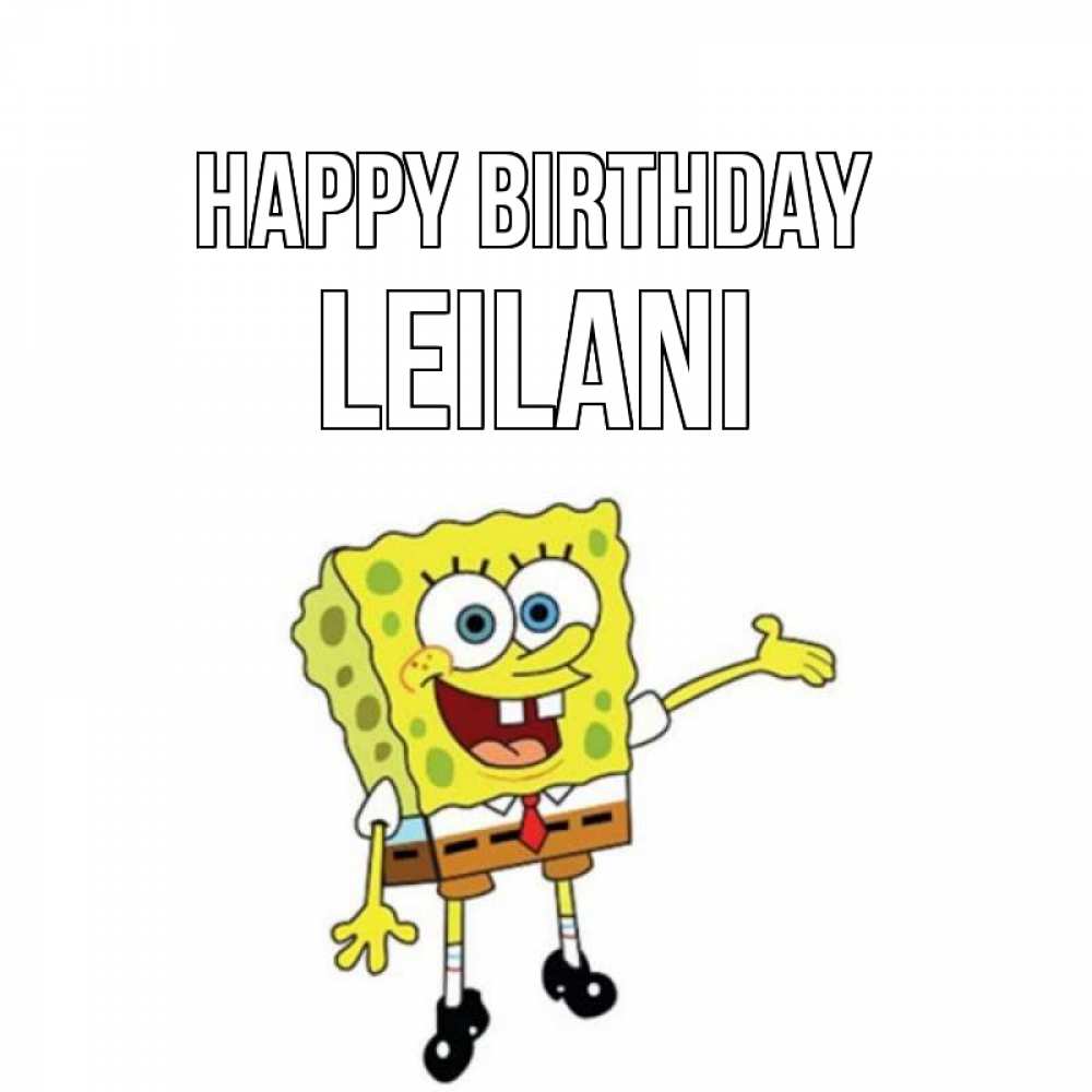 Greetings card с именем, Leilani Happy Birthday веселые Greetings with text for free download 