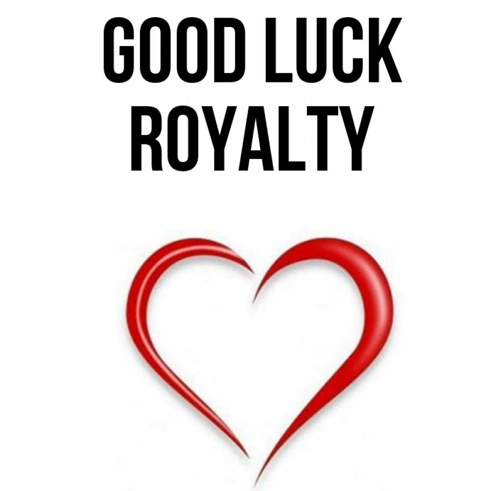 Greetings card с именем, Royalty Good luck для удачливых людей Greetings with text for free download 