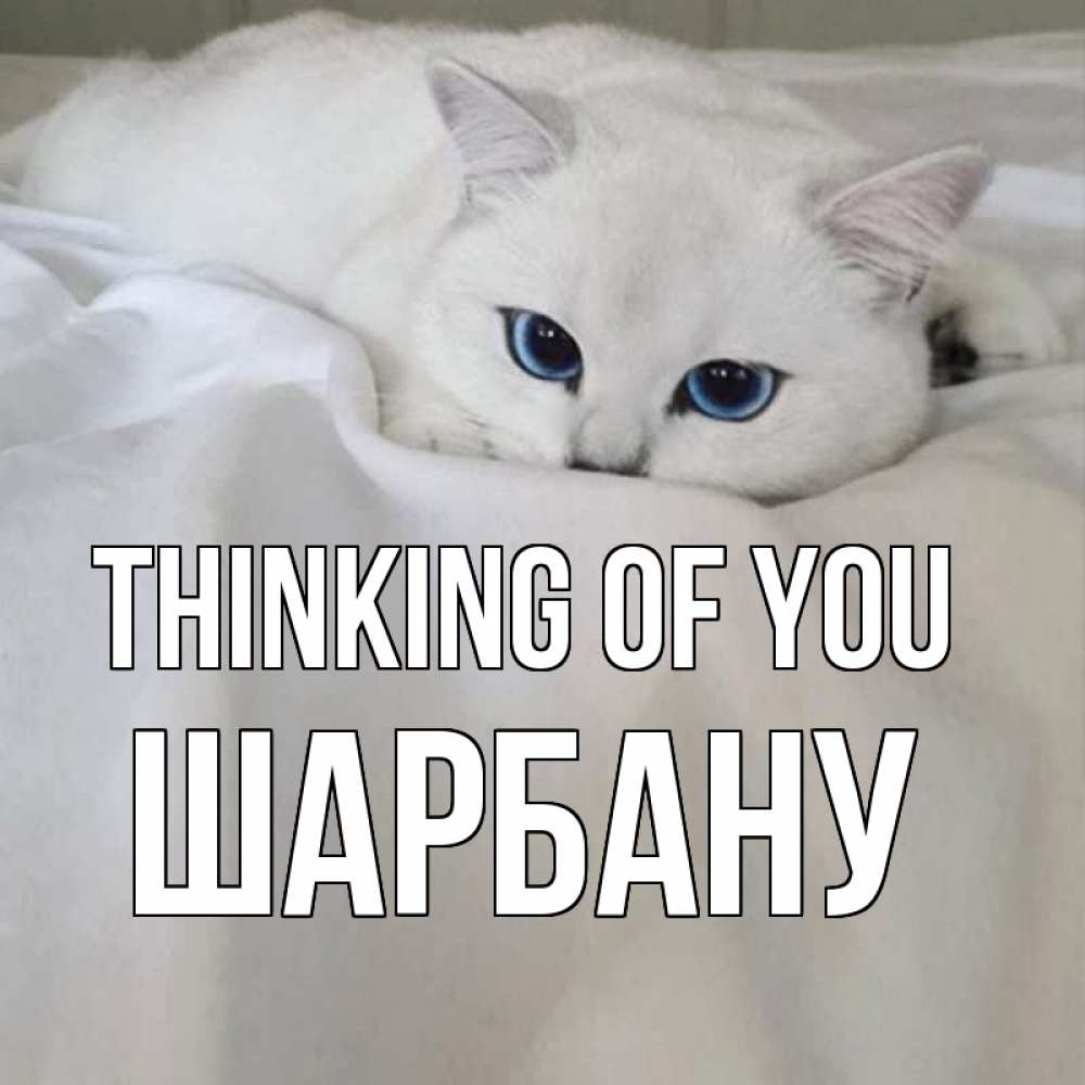 Greetings card с именем, ШАРБАНУ Thinking of you я очень по тебе скучаю и тоскую Greetings with text for free download 