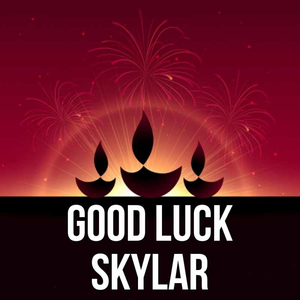 Greetings card с именем, Skylar Good luck праздник Greetings with text for free download 