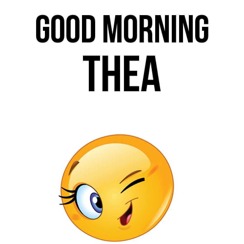 Greetings card с именем, Thea Good morning хорошее настроение Greetings with text for free download 