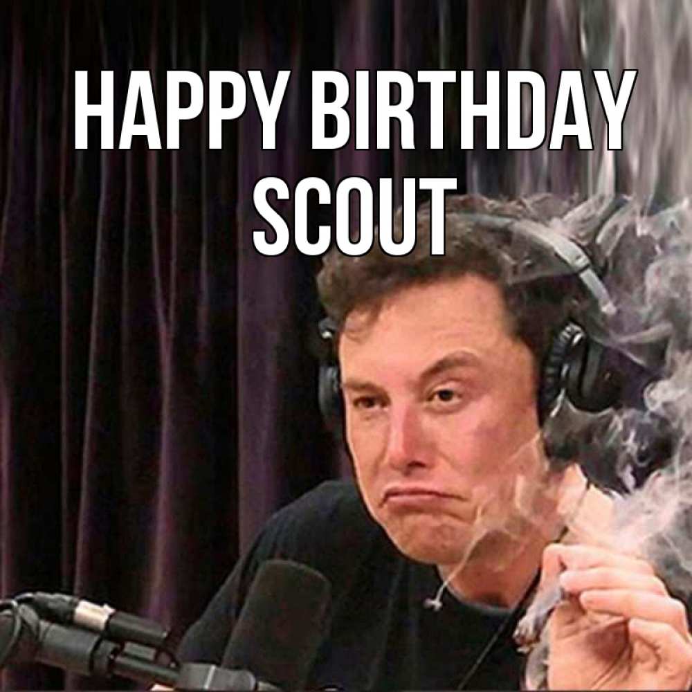 Greetings card с именем, Scout Happy Birthday МЕМ Greetings with text for free download 