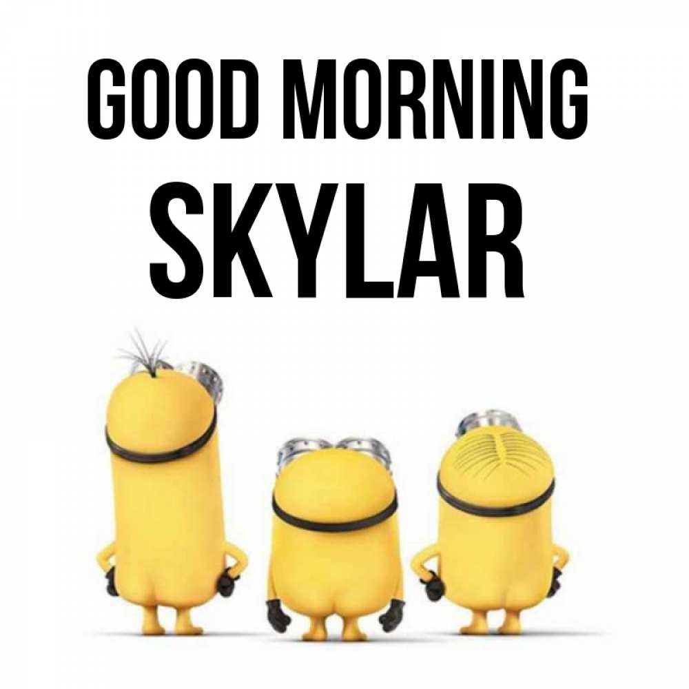 Greetings card с именем, Skylar Good morning подписать открытку онлайн бесплатно Greetings with text for free download 