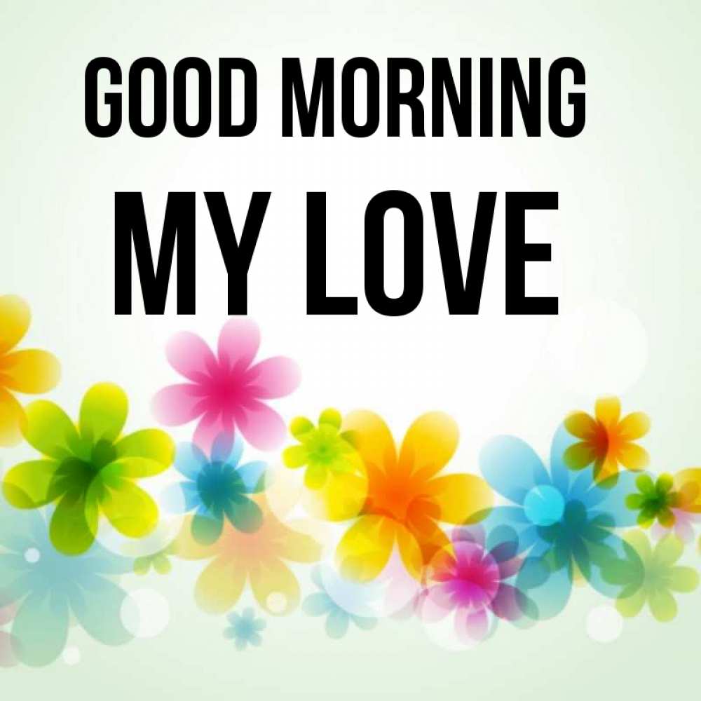Greetings card с именем, my-love Good morning позитивные цветочки Greetings with text for free download 