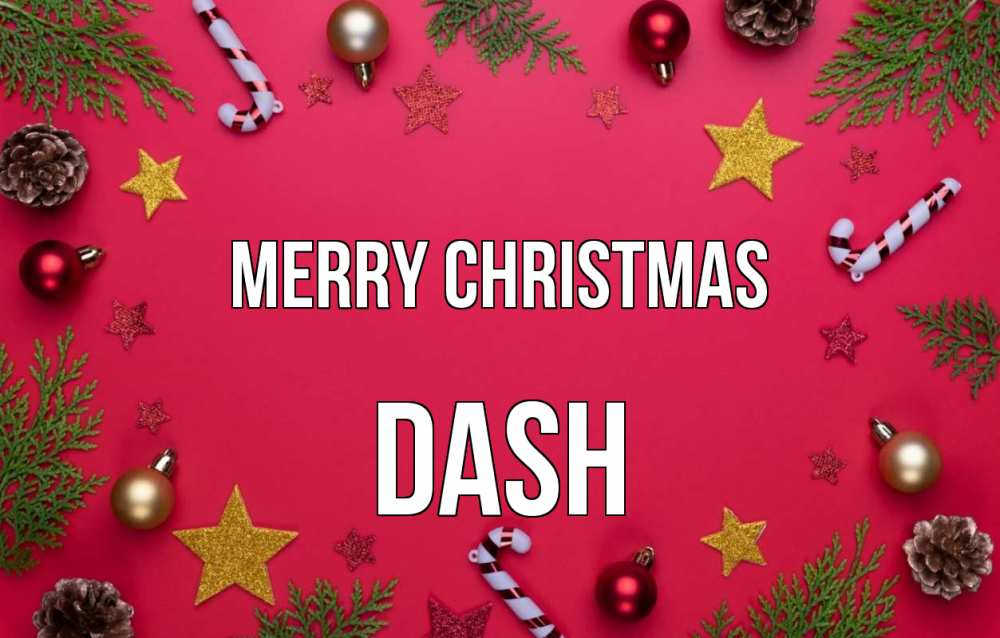 Greetings card с именем, Dash Merry Christmas с рождеством Greetings with text for free download 