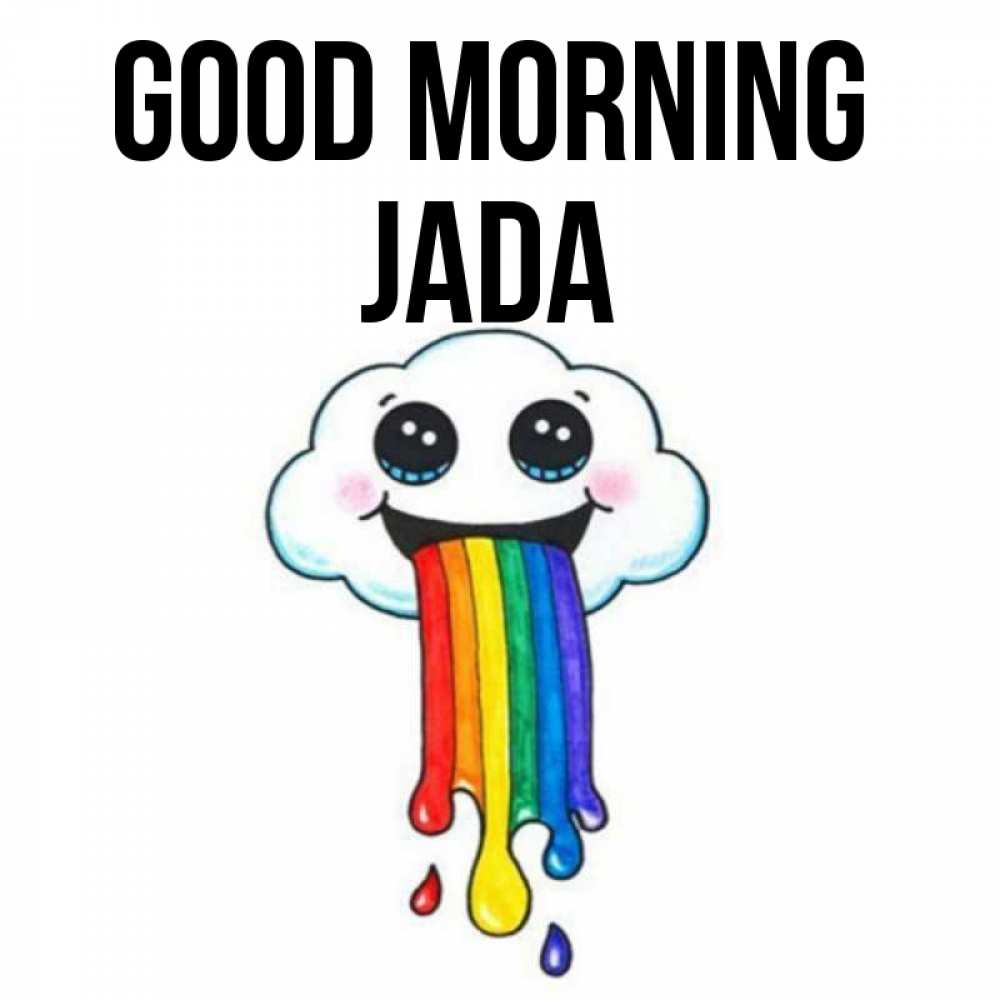 Greetings card с именем, Jada Good morning утречко Greetings with text for free download 