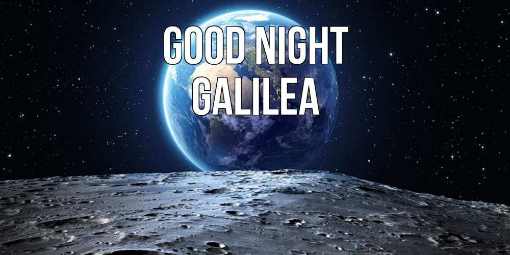 Greetings card с именем, Galilea Good night красивая космическая открытка Greetings with text for free download 