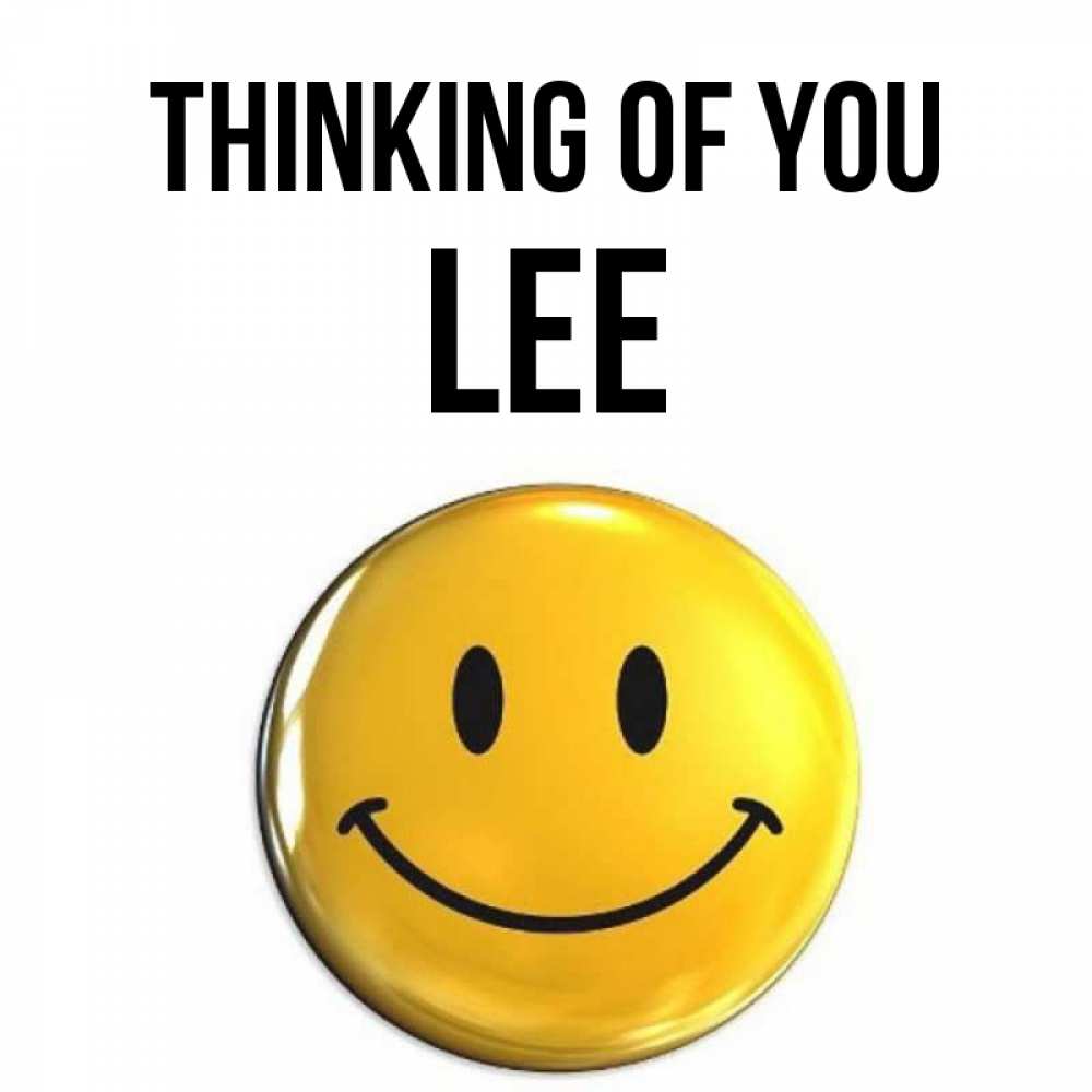 Greetings card с именем, Lee Thinking of you создать открытку с подписью своими руками Greetings with text for free download 
