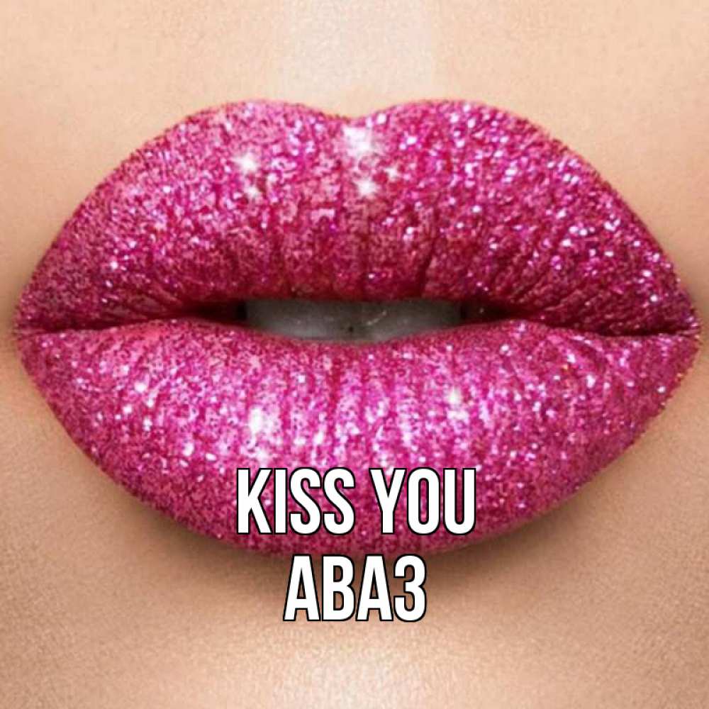 Greetings card с именем, Аваз Kiss you поцелуй с подписью для парня Greetings with text for free download 