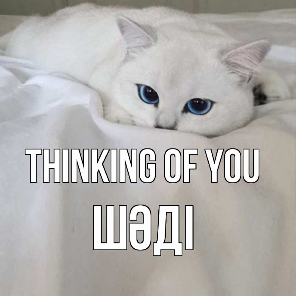 Greetings card с именем, ШӘДІ Thinking of you я очень по тебе скучаю и тоскую Greetings with text for free download 