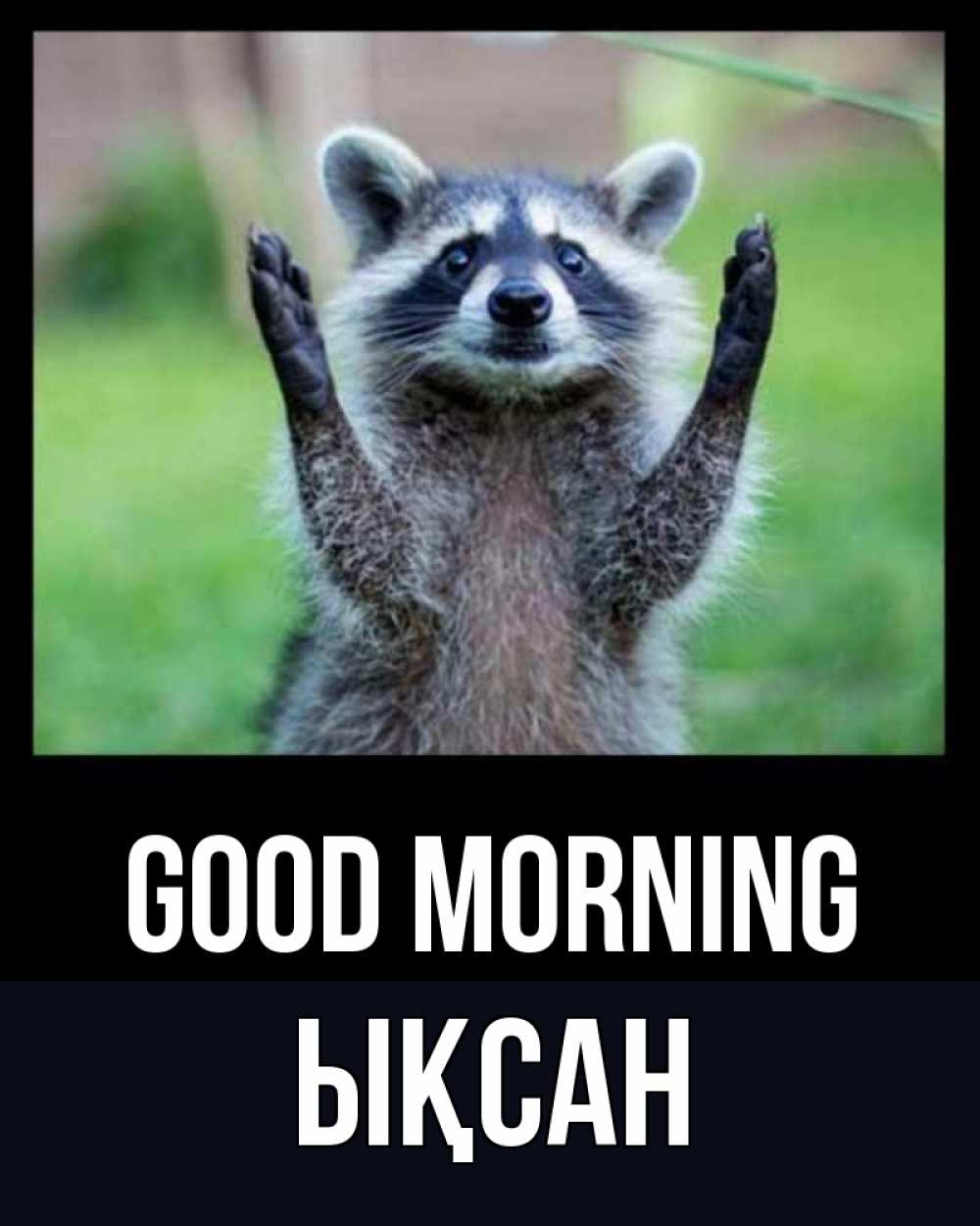 Greetings card с именем, ЫҚСАН Good morning хорошее настроение утречком Greetings with text for free download 