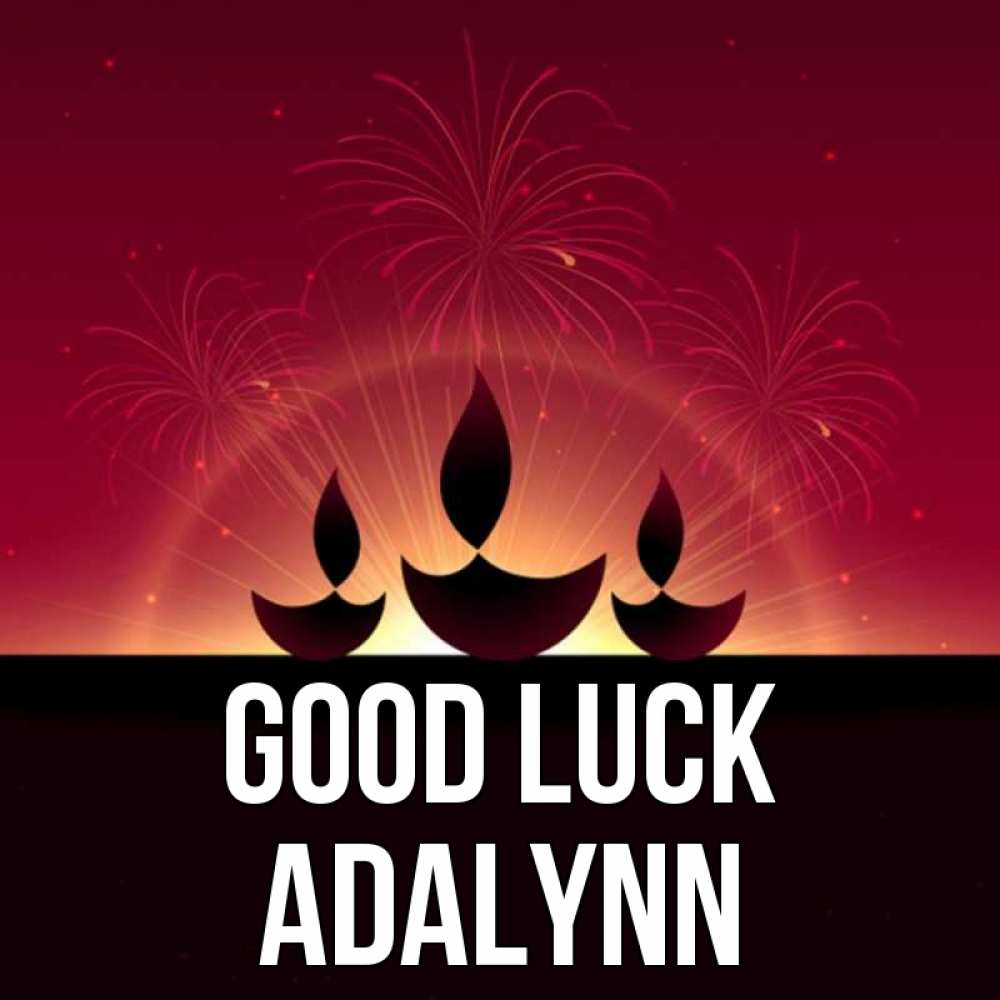 Greetings card с именем, Adalynn Good luck праздник Greetings with text for free download 