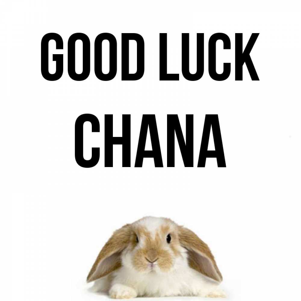 Greetings card с именем, Chana Good luck открытки с произвольным текстом который можно вставить в открытку и создать ее самостоятельно бесплатно онлайн Greetings with text for free download 