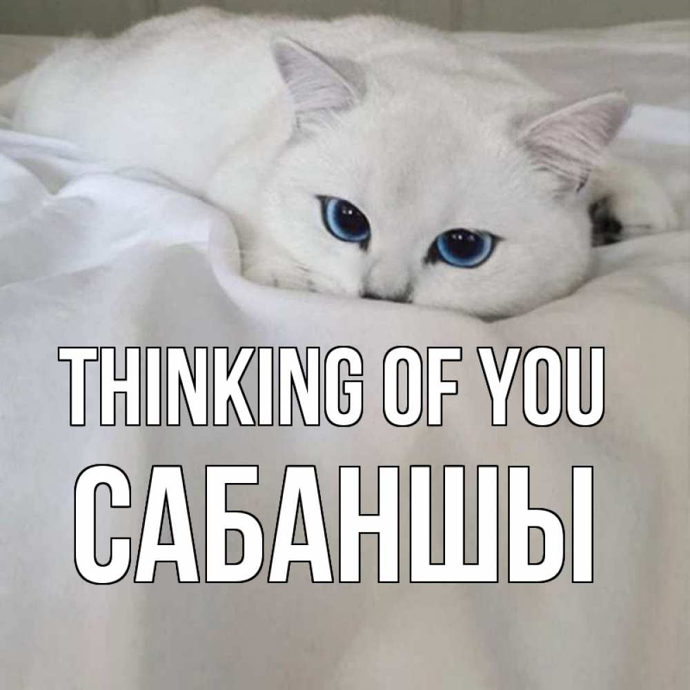 Greetings card с именем, САБАНШЫ Thinking of you я очень по тебе скучаю и тоскую Greetings with text for free download 