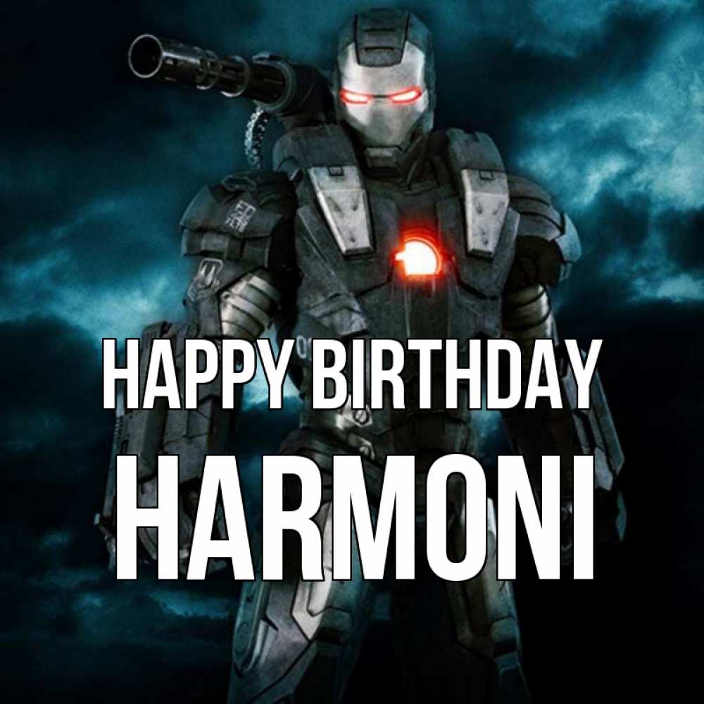 Greetings card с именем, Harmoni Happy Birthday марвел супергерой в новом костюме Greetings with text for free download 