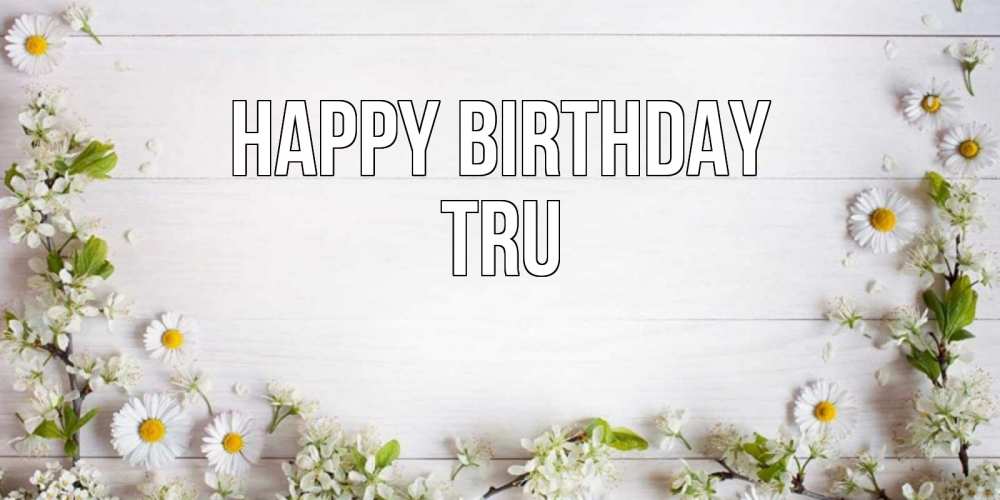 Greetings card с именем, Tru Happy Birthday Воздушные шары Greetings with text for free download 