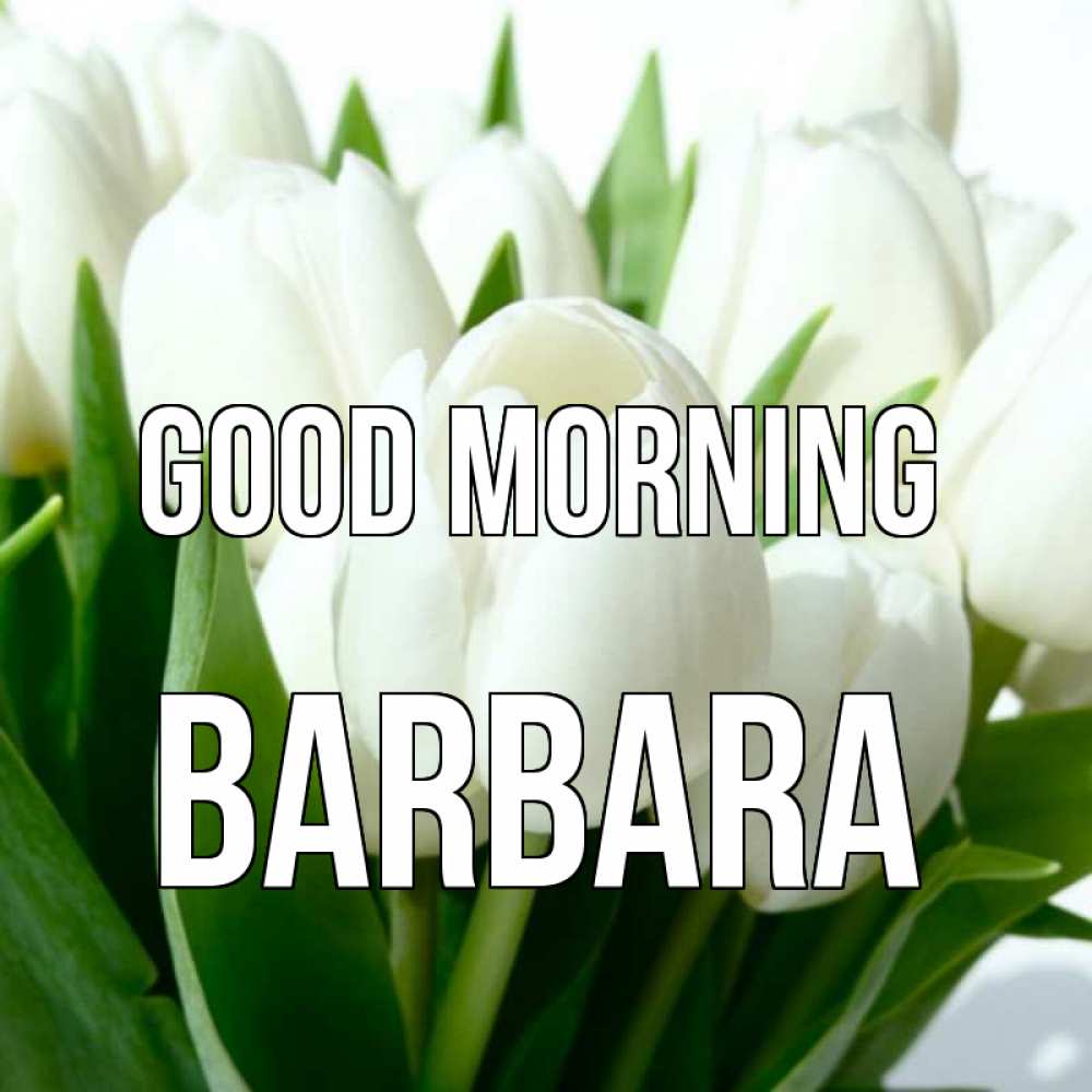 Greetings card с именем, Barbara Good morning открытки на каждый день по именам Greetings with text for free download 
