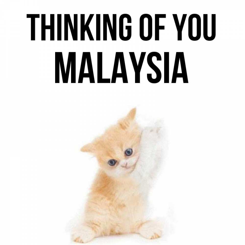 Greetings card с именем, Malaysia Thinking of you зверушки и милота Greetings with text for free download 