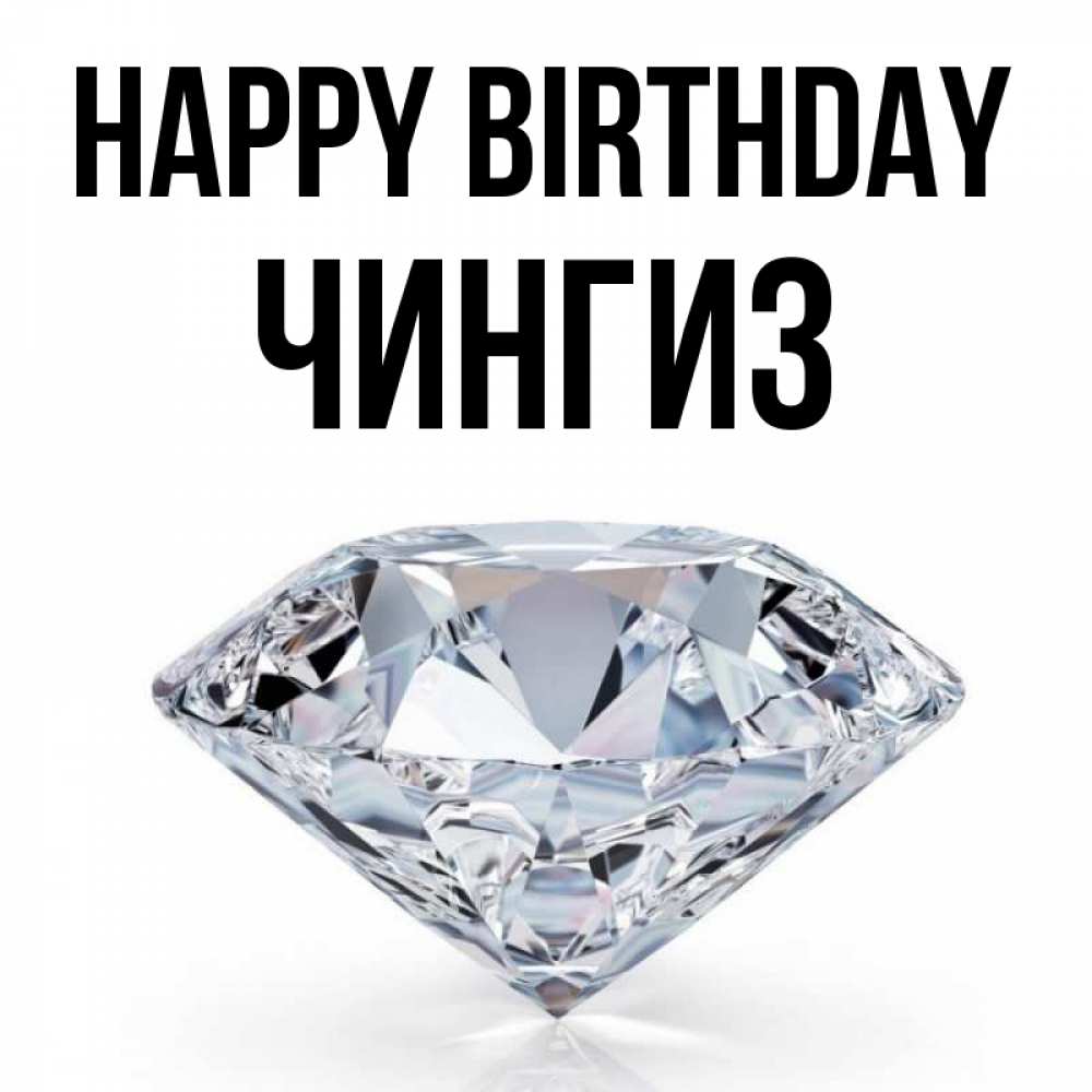 Greetings card с именем, Чингиз Happy Birthday к пожеланием быть богатым Greetings with text for free download 
