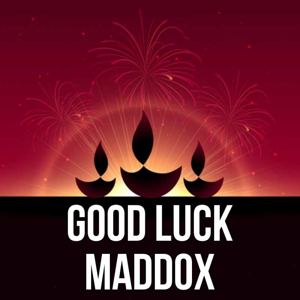 Greetings card с именем, Maddox Good luck праздник Greetings with text for free download 