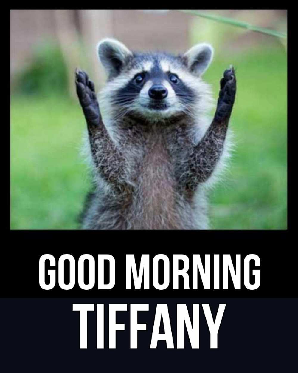 Greetings card с именем, Tiffany Good morning хорошее настроение утречком Greetings with text for free download 