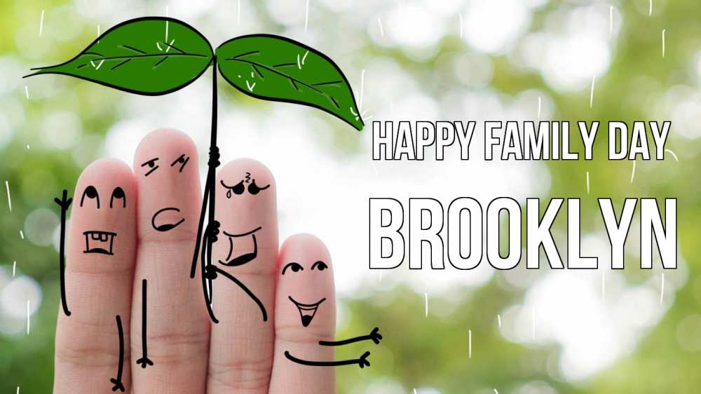 Greetings card с именем, Brooklyn happy family day с днем семьи Greetings with text for free download 