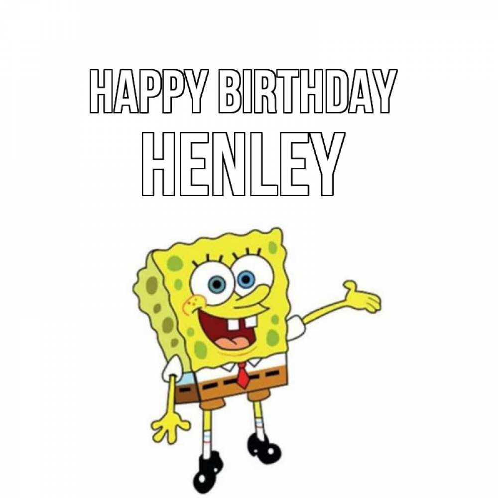 Greetings card с именем, Henley Happy Birthday веселые Greetings with text for free download 