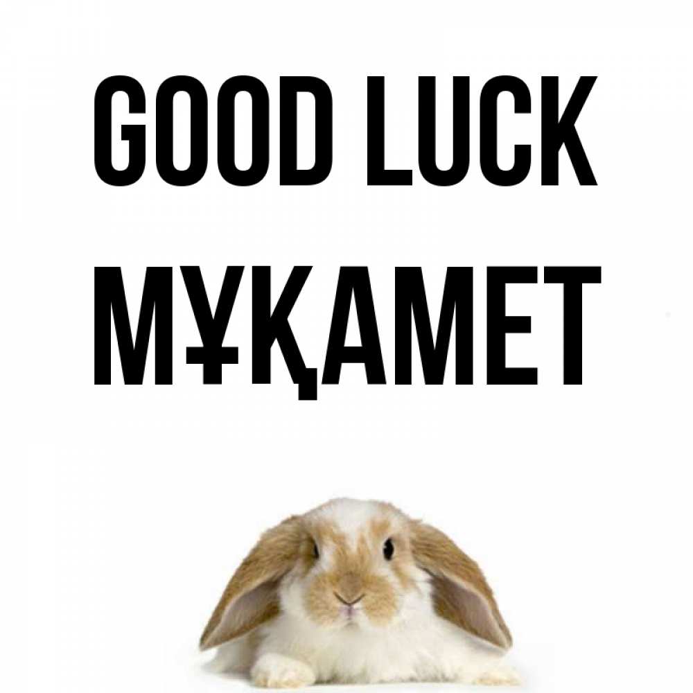 Greetings card с именем, МҰҚАМЕТ Good luck открытки с произвольным текстом который можно вставить в открытку и создать ее самостоятельно бесплатно онлайн Greetings with text for free download 