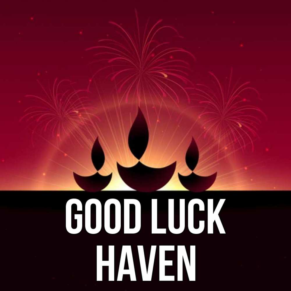 Greetings card с именем, Haven Good luck праздник Greetings with text for free download 