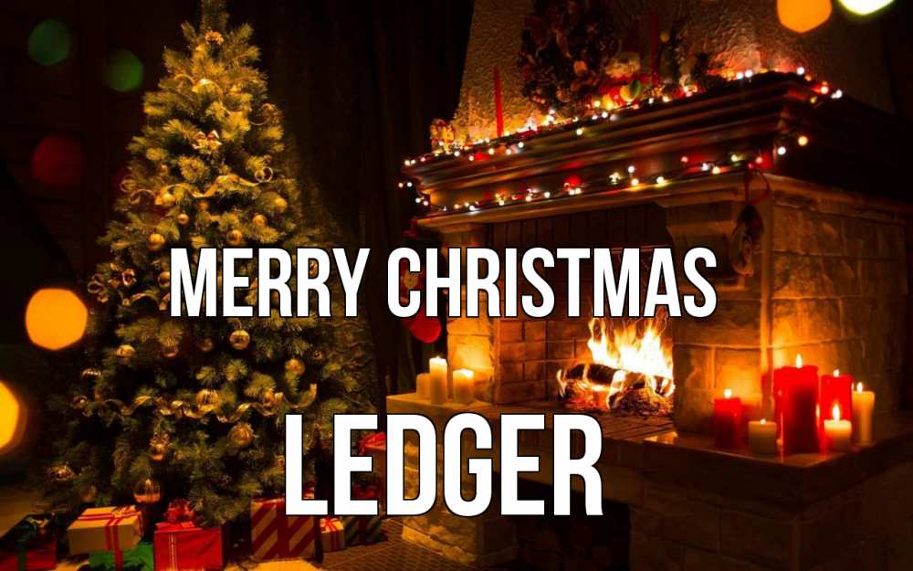Greetings card с именем, Ledger Merry Christmas новый год Greetings with text for free download 