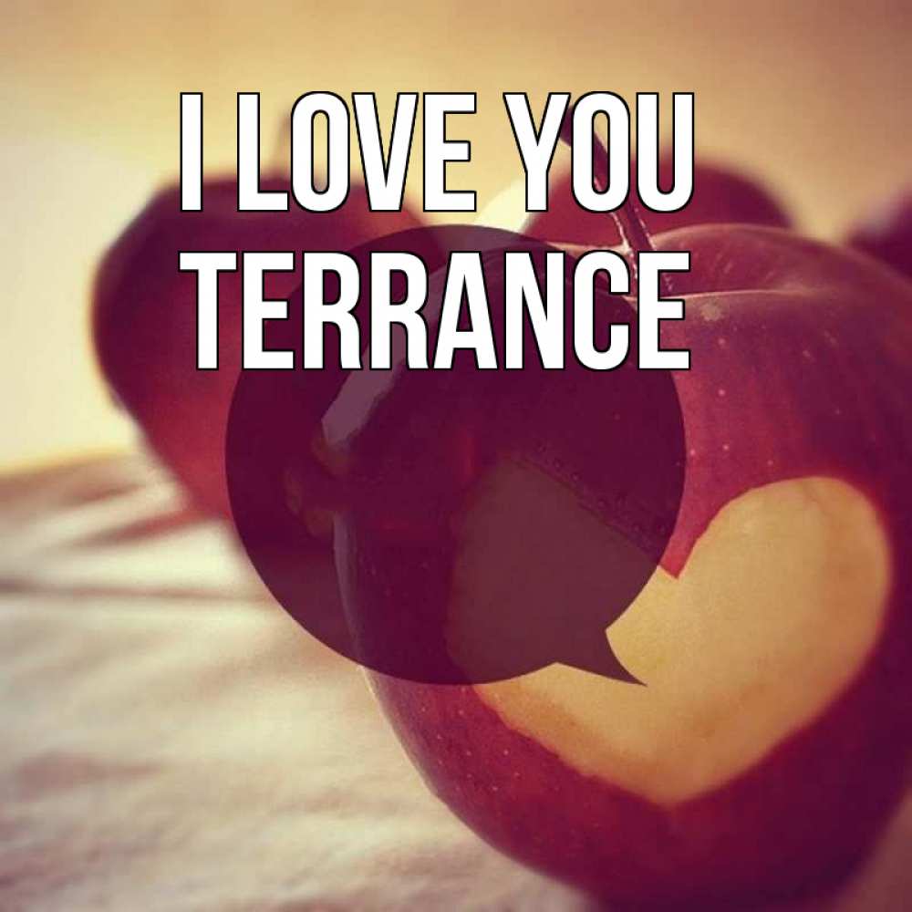 Greetings card с именем, Terrance I love you вырезалки из яблок Greetings with text for free download 