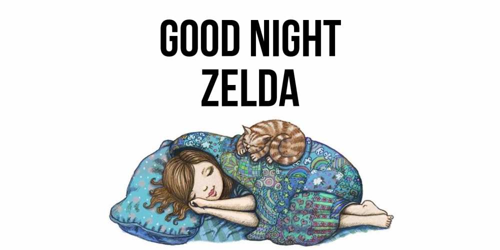 Greetings card с именем, Zelda Good night пожелания сладких снов для подруги Greetings with text for free download 