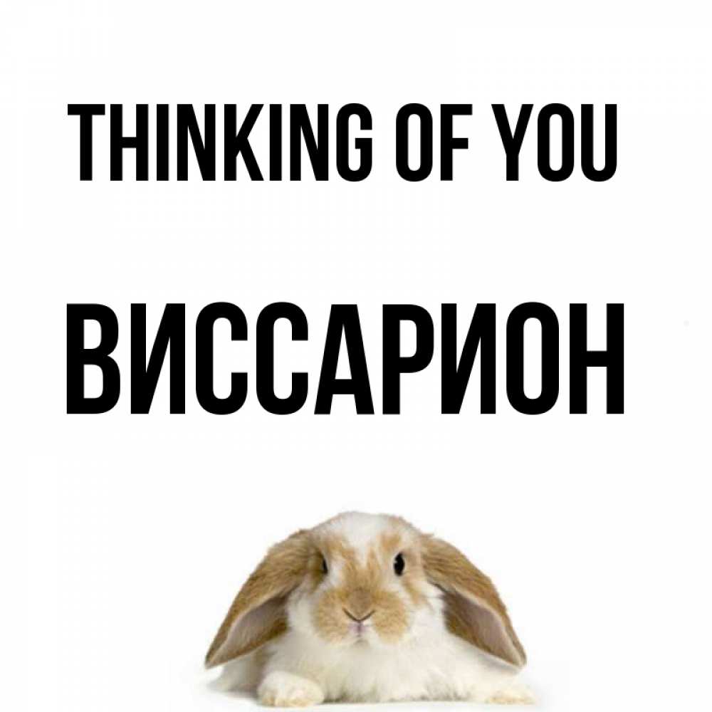 Greetings card с именем, Виссарион Thinking of you подписать своими руками онлайн Greetings with text for free download 