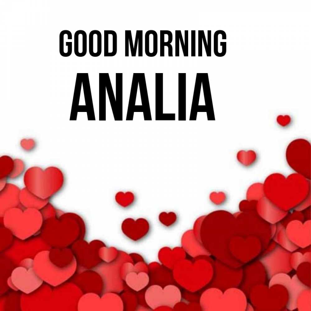 Greetings card с именем, Analia Good morning хорошего настроения Greetings with text for free download 