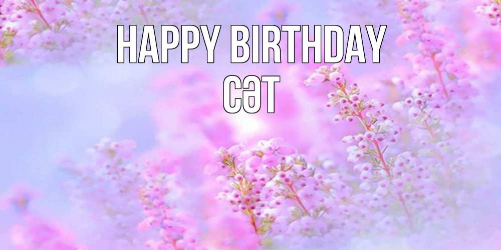 Greetings card с именем, СӘТ Happy Birthday красивая открытка с мелкими цветами Greetings with text for free download 