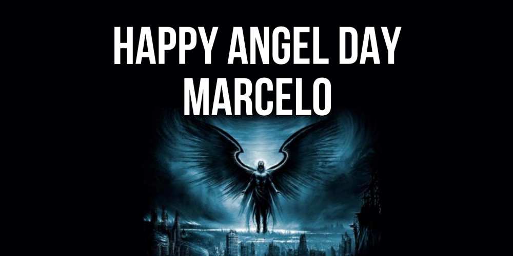 Greetings card с именем, Marcelo happy angel day ангел, день ангела Greetings with text for free download 