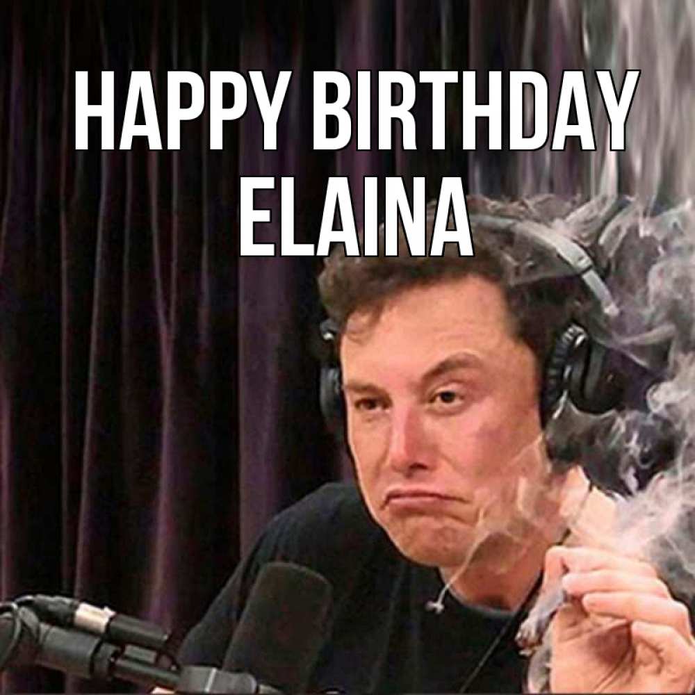 Greetings card с именем, Elaina Happy Birthday МЕМ Greetings with text for free download 