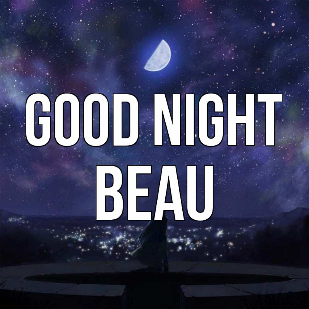 Greetings card с именем, Beau Good night набережная Greetings with text for free download 