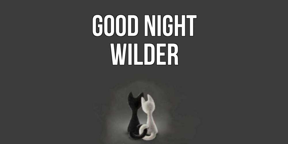 Greetings card с именем, Wilder Good night коты Greetings with text for free download 