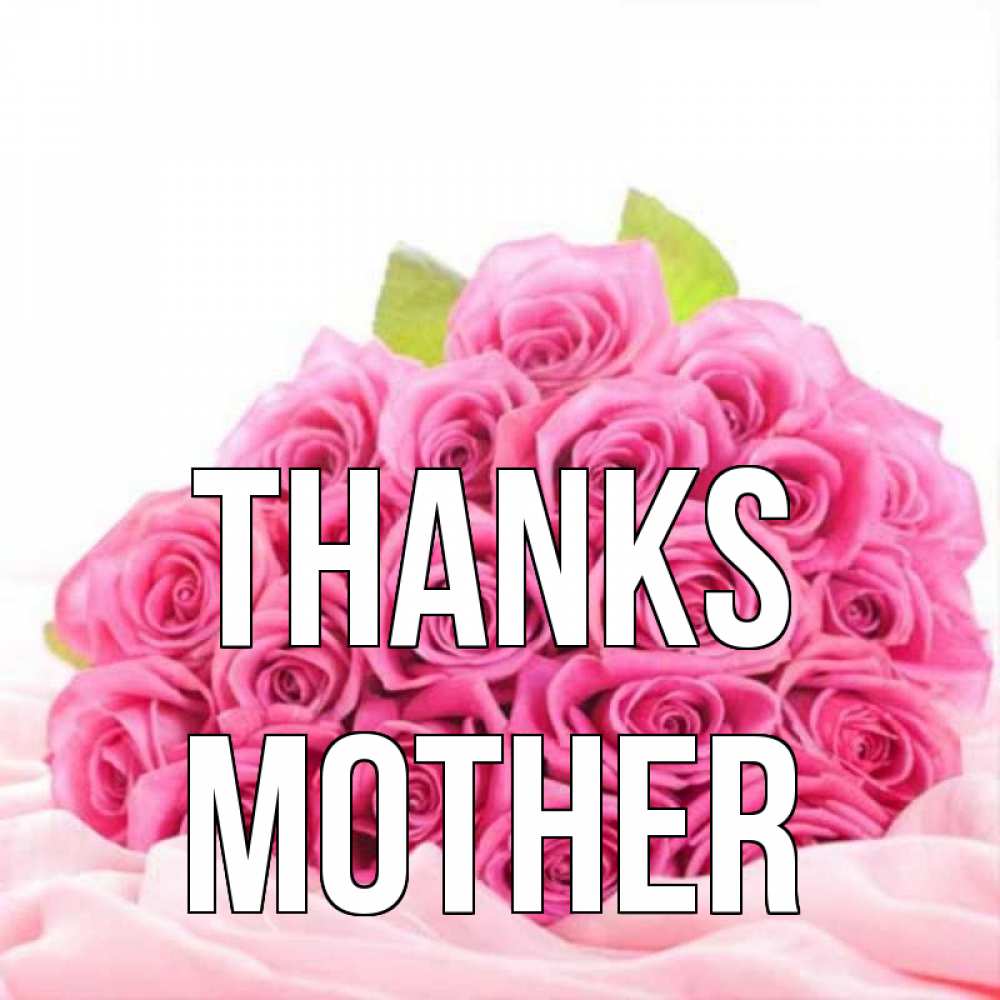 Greetings card с именем, mother Thanks розовые розы с подписью Greetings with text for free download 