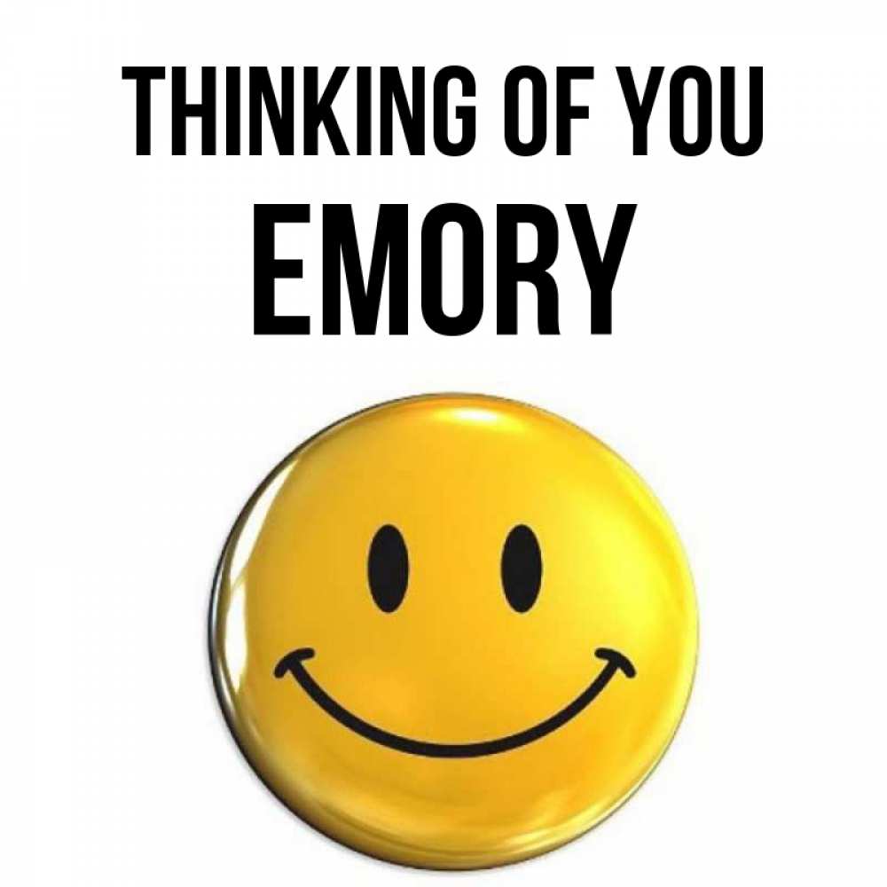 Greetings card с именем, Emory Thinking of you создать открытку с подписью своими руками Greetings with text for free download 