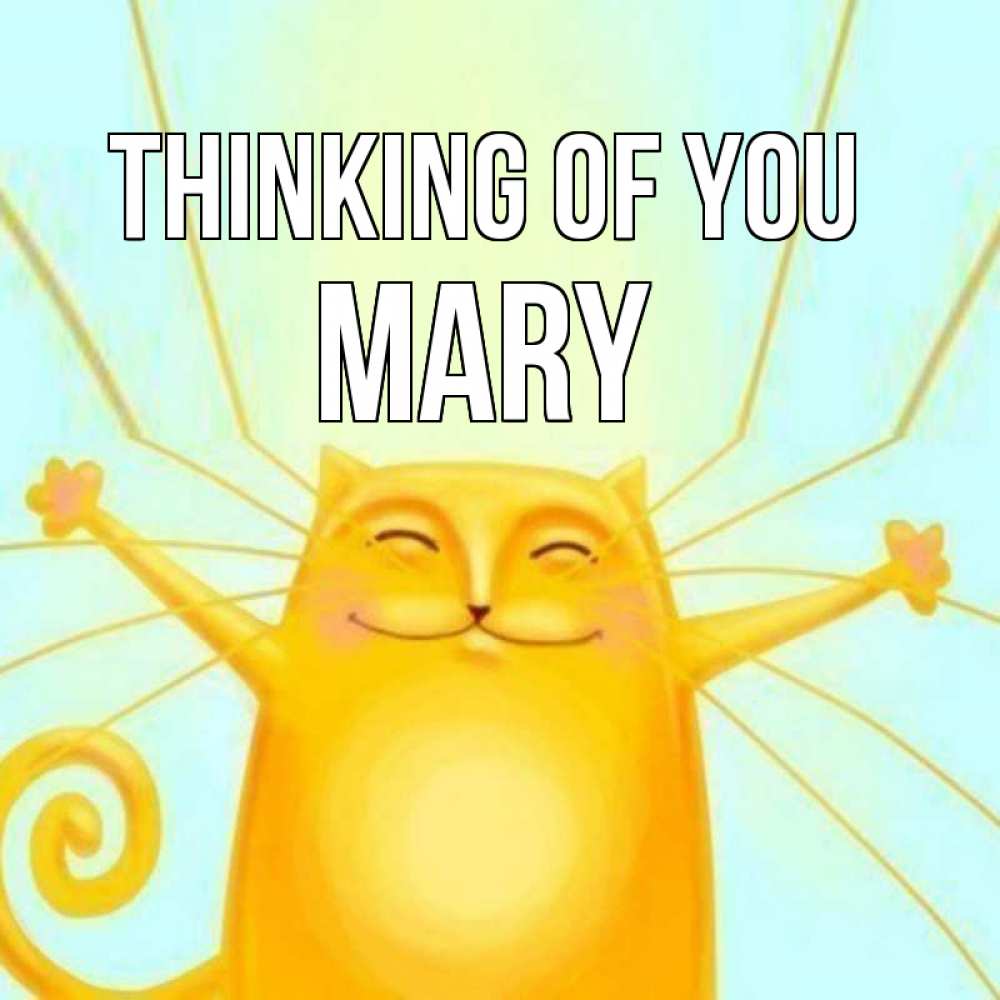 Greetings card с именем, Mary Thinking of you обнимашки Greetings with text for free download 