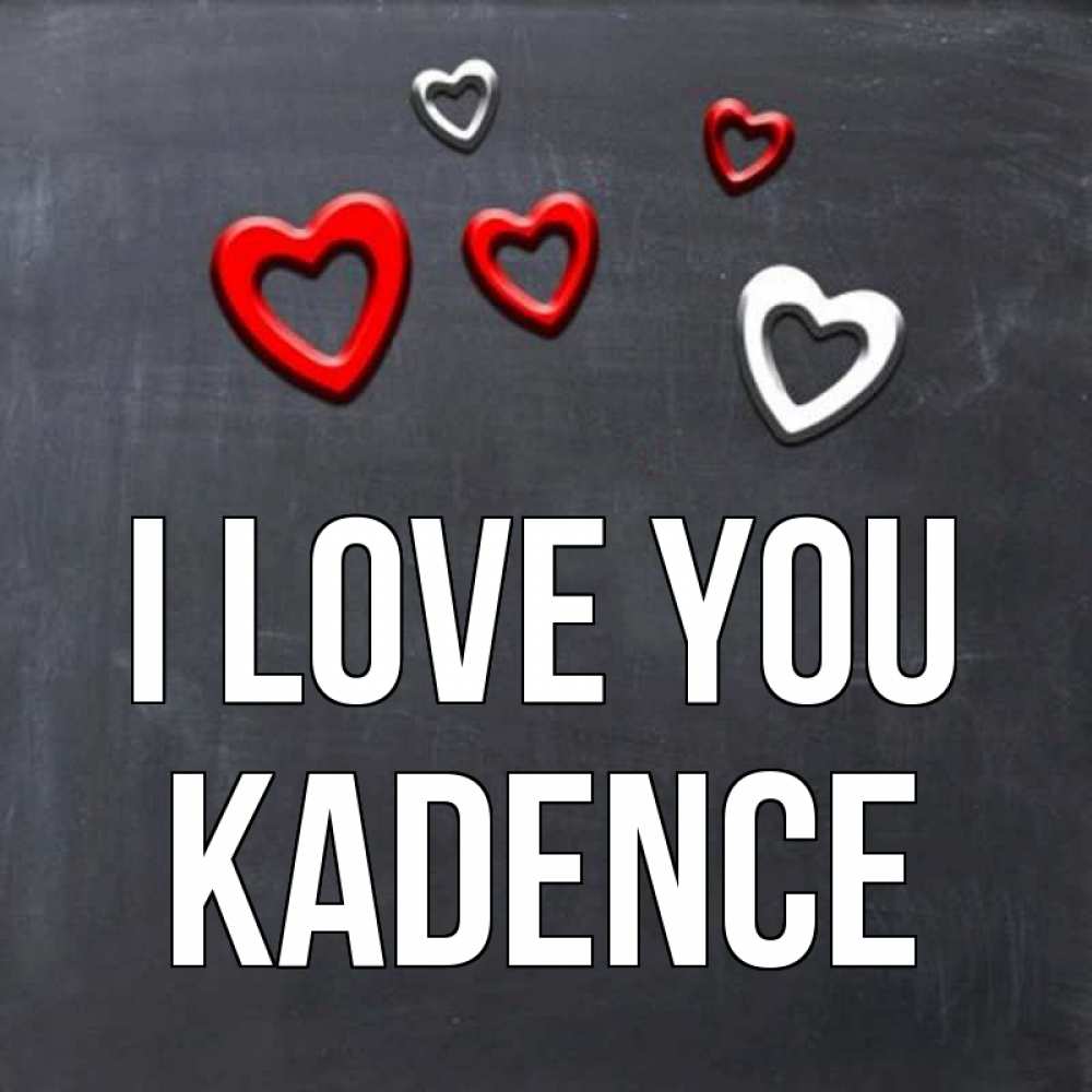 Greetings card с именем, Kadence I love you сердечки белые и красные Greetings with text for free download 