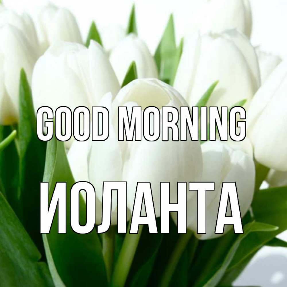 Greetings card с именем, Иоланта Good morning открытки на каждый день по именам Greetings with text for free download 