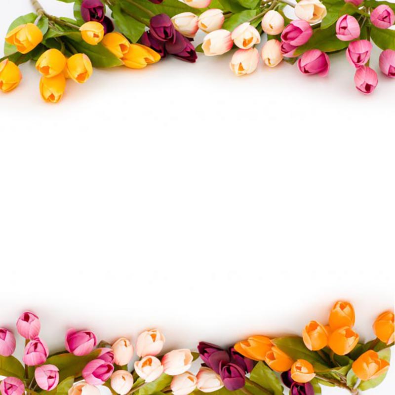 Открытка букет тюльпанов  весна март  happy women`s day 