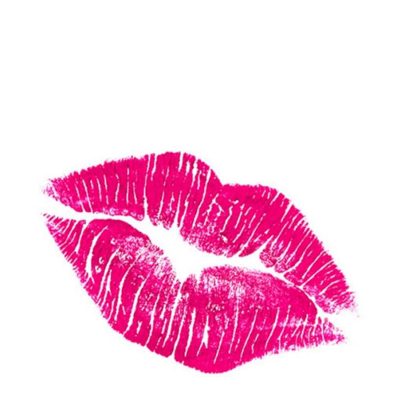 Открытка открытка с красивыми губами  след от помады Kiss you 