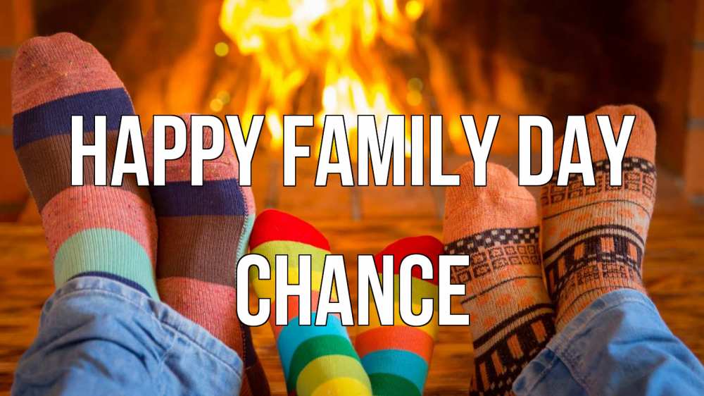 Greetings card с именем, Chance happy family day с днем семьи Greetings with text for free download 